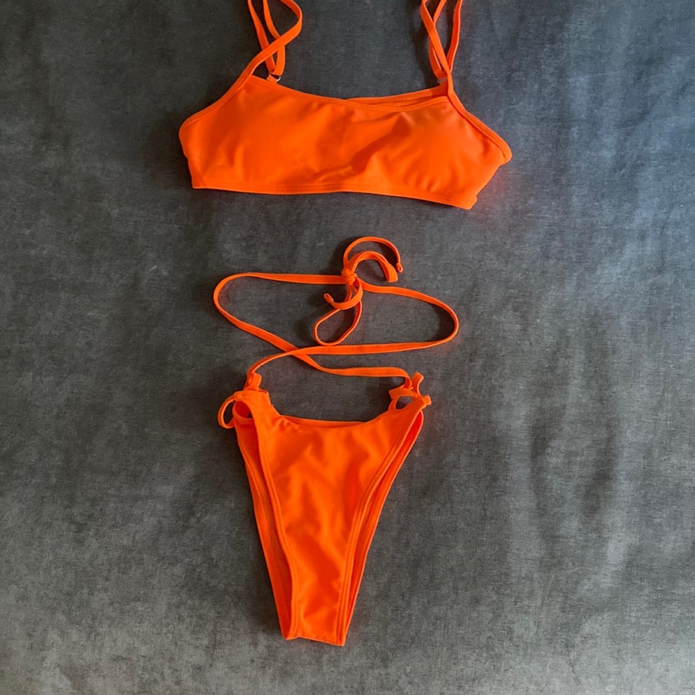 NEON ORANGE BIKINI
